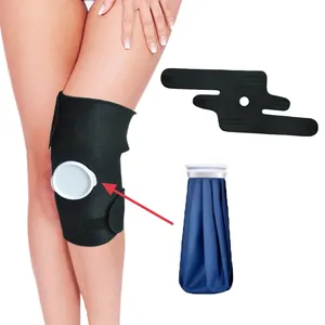 Custom size Healthcare ice pack knee brace with compress injury ice bag knee wrap for medical supply