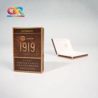 Boîte à cigarettes en carton rigide, petite boîte à cigares, carton blanc, noir, rouge, boîte d'emballage pour cigarettes, boîte rigide pour cigarettes