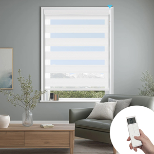 Stores enrouleurs intelligents SAMADHI Zebra Blinds, dernières nouveautés, décoration, double couche occultante jour et nuit, stores électriques - Product Image 3