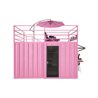 Magasin éphémère, café, bureau, boutique en conteneur maritimes modifiés, options en acier de 10, 20 et 40 pieds, design moderne de 10 pieds, bar à café et restauration rapide