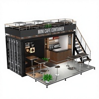 Conteneur maritime transformé : Kiosque de café mobile rapide, supermarché en conteneur de 20 pieds, stand de vente rapide