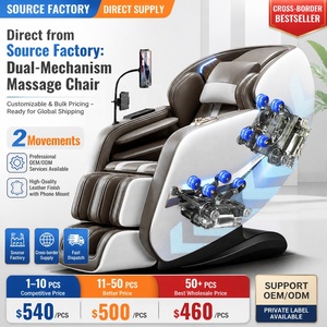 NUEVA Silla de Masaje de Gravedad Cero 3D Multifuncional de Doble Núcleo, Moderna y de Lujo con Punto Fijo para Pies - Product Image 1