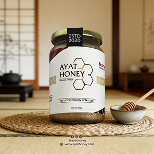 Miel Blanca Premium Ayat de Alta Calidad, 100% Orgánica, Pura y Comestible, con Sabor Natural para Consumo Diario y Suplemento Dietético - Product Image 2