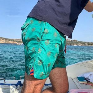 Shorts de Playa de Secado Rápido Personalizados al por Mayor, Traje de Baño con Cordón Ajustable, Estampado de Lujo, Trajes de Baño para Hombre - Product Image 3