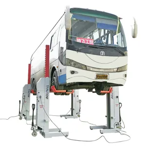 22吨容量/4柱移动液压柱公共汽车升降机的移动式商用重型有线卡车升降机