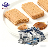 Máquina Industrial para Hacer Galletas de Soda con Control PLC, Línea de Producción de Galletas Sandwich Orgánicas con Crema