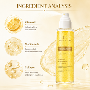 Spray d'essence éclaircissante à la vitamine <span class=keywords><strong>C</strong></span> et au niacinamide, marque privé<span class=keywords><strong>e</strong></span>, léger, non collant, hydratant et apaisant pour un éclat rosé - Product Image 4