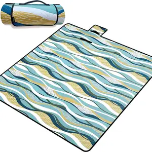 Waterproof Custom Printed Picnic Blanket Outdoor Machine Washable Picnic Rug