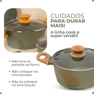 Ensemble de casseroles de haute qualité en céramique moderne, revêtement antiadhésif, 14 pièces, en alliage d'aluminium, compatible induction, passe au lave-vaisselle - Product Image 5
