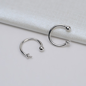 Pendientes de Plata S925 para Mujer, Pendientes de Perlas, Accesorios Personalizados DIY, Soporte Vacío, Fornituras de Joyería Semiterminadas - Product Image 2