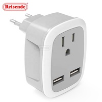 Adaptateur de voyage 250V US vers UK avec prise et 3 ports USB, courant nominal 13A, protection de sécurité, prise simple OEM