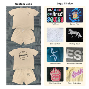 Set di T-Shirt da uomo con acido personalizzato con stampa all'ingrosso semplice sport causale palestra 220 GSM cotone T-Shirt e pantaloncini da uomo due pezzi - Product Image 3