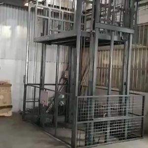 Precio negociable <span class=keywords><strong>100kg</strong></span>-10ton plataforma de almacén personalizada escalera pequeña Mini elevador hidráulico elevador de carga de mercancías - Product Image 3