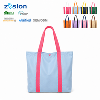 Sac fourre-tout personnalisé en polyester et nylon, vente en gros, écologique, réutilisable, sac de marché, cadeau d'entreprise, fabricant OEM
