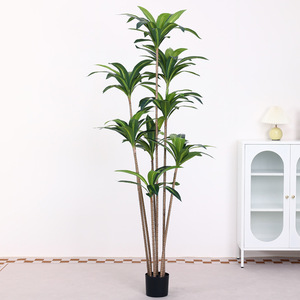 Nueva Planta Artificial de Madera Brasileña Verde, Resistente a los Rayos UV, Ecológica, Duradera, Diseño Moderno para Sala de Estar, Interior/Exterior - Product Image 5