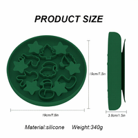 Accessoires pour animaux de compagnie écologiques OEM, bol d'alimentation antidérapant en silicone, tapis à lécher anti-étouffement, mangeoire lente pour chiens