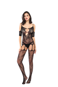 Lencería Erótica para Adultos Femenina Sexy para Fiesta Deseo Arnés Calado Entrenamiento Sexual Mono Pornográfico - Product Image 4