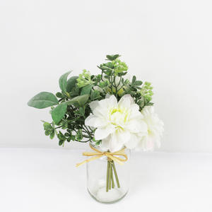 Mini violet simulé plante dentelle fleur Bouquet Faux bébé souffle pour la photographie <span class=keywords><strong>de</strong></span> la mariée accessoires chambre décoration matériel sec - Product Image 4