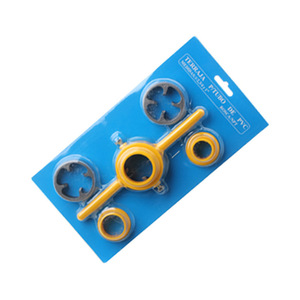Juego de machos y terrajas para roscas de tubos de plástico PVC NPT, 6 piezas, herramienta manual completa para reparación de plomería - Product Image 2
