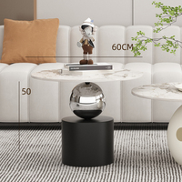 Ensemble de table basse domestique en pierre frittée de Style crème Simple créatif nouveau modèle pour salon meubles de maison