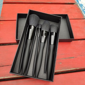 Maange-ensemble de pinceaux de maquillage, brosses de luxe <span class=keywords><strong>sexy</strong></span>, diamant noir, avec logo privé, boîte, vente en gros, 9 pièces, - Product Image 1