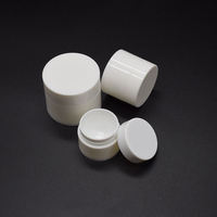 Pots de lotion crème pour les yeux à double paroi en plastique blanc personnalisable 5ml 10ml 15ml 50ml 80ml Contenant cosmétique pour soins de la peau