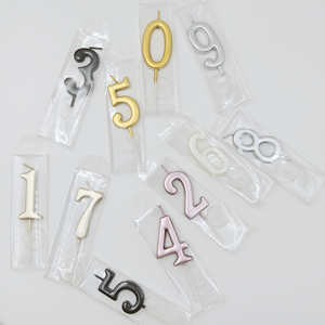 شموع أرقام عيد الميلاد فريدة وجذابة للكعك والحفلات وعيد الفصح ورأس السنة الجديدة - غير سامة وطويلة الاحتراق وديكور عصري - Product Image 4