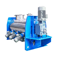 Mélangeur de poudre horizontal, machine à mélanger les poudres sèches, mélangeur à charrue plus grand avec hacheur