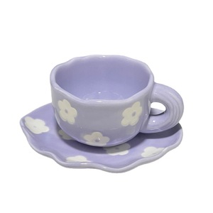 <span class=keywords><strong>Tazas</strong></span> <span class=keywords><strong>de</strong></span> cerámica pintadas a mano, <span class=keywords><strong>diseño</strong></span> Original personalizado, platillo <span class=keywords><strong>para</strong></span> té, leche - Product Image 6