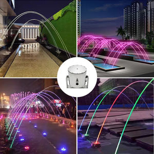 Fuente de <span class=keywords><strong>Agua</strong></span> Decorativa para Jardín, de Acero Inoxidable, con Chorro de <span class=keywords><strong>Agua</strong></span>, Cambio de Color RGB, <span class=keywords><strong>Cascada</strong></span> para Piscina - Product Image 2