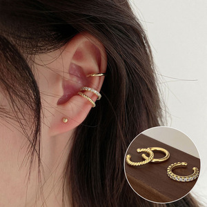 Boucles d'oreilles à Clip pour femmes, nouvelle collection de bijoux en or, sans Piercing, manchette - Product Image 1