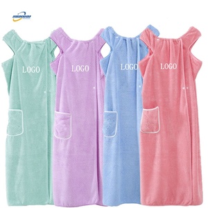 Asciugamano da bagno in cotone ad asciugatura rapida da donna indossabile per la doccia da palestra da spiaggia Spa per uso da ragazza ad asciugatura rapida <span class=keywords><strong>accappatoio</strong></span> e lavare indumenti - Product Image 1