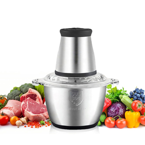 Picadora de Carne Eléctrica de Acero Inoxidable de 2l, Mini Picadora Automática de Alimentos, Verduras y Carne para Cocina, Precio de Fábrica - Product Image 1