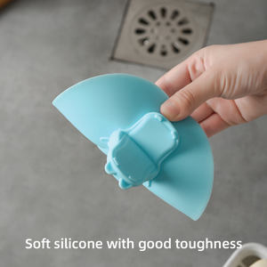 Bouchon de <span class=keywords><strong>baignoire</strong></span> mignon hippopotame Silicone bouchon de <span class=keywords><strong>baignoire</strong></span> bouchon de vidange éviers bouchon plat couvercle d'aspiration pour cuisine salle de bain et blanchisserie - Product Image 5
