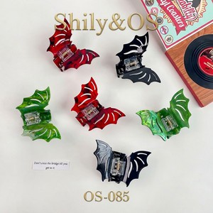 Shily&OS Fermagli per capelli a forma di pipistrello, grandi, in acrilico, divertenti e originali per Halloween, accessori per acconciature da festa per donna, all'ingrosso - Product Image 2