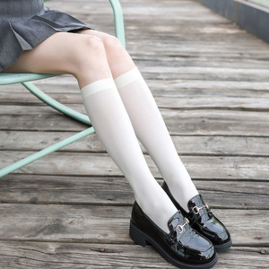 Bán Buôn Phụ Nữ Đầy Màu Sắc Bê Vớ Mùa Xuân Và Mùa Hè Nhung Vớ Thoáng Khí Nhật Bản Giữa-Bê Đầu Gối Cao Vớ - Product Image 1