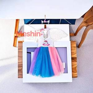 Robe en gaze licorne colorée et mignonne pour filles, idéale pour les spectacles et événements festifs - Product Image 6
