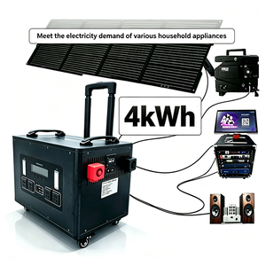 Station d'alimentation portable avec <span class=keywords><strong>batterie</strong></span> LiFePO4, UPS, pour la maison, le <span class=keywords><strong>camping</strong></span> en extérieur, 4000Wh, 3000W, solaire, pour voiture, <span class=keywords><strong>camping</strong></span>-<span class=keywords><strong>car</strong></span>, démarreur de <span class=keywords><strong>batterie</strong></span>, onde sinusoïdale pure, MPPT - Product Image 1