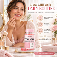 Gummies de Collagène et Vitamine C pour une Peau Éclatante, Soutien des Cheveux et des Ongles, et Soin Quotidien de Beauté, Nutrition et Bien-être, Complément Alimentaire OEM
