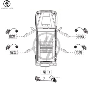 Closure <b>Electric</b> Suction Door <b>Kit</b> Door Handle for G Wagon W464 AMG G63 2019-2024 Soft Close Automatic Dry Carbon Fiber Glossy - Product Image 6