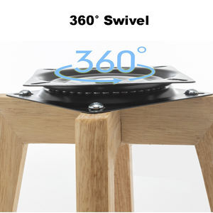 Tabouret de bar pivotant moderne en bois de luxe nordique antique pour hôtel et utilisation commerciale - Product Image 6