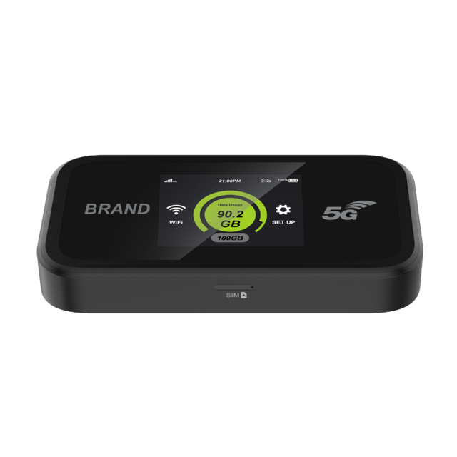 Unlocked 5G Handheld MIFI Pocket WiFi Router Dual Band Wireless Hotspot Modem with Firewall & QoS for Global Use (WiFi 6)
