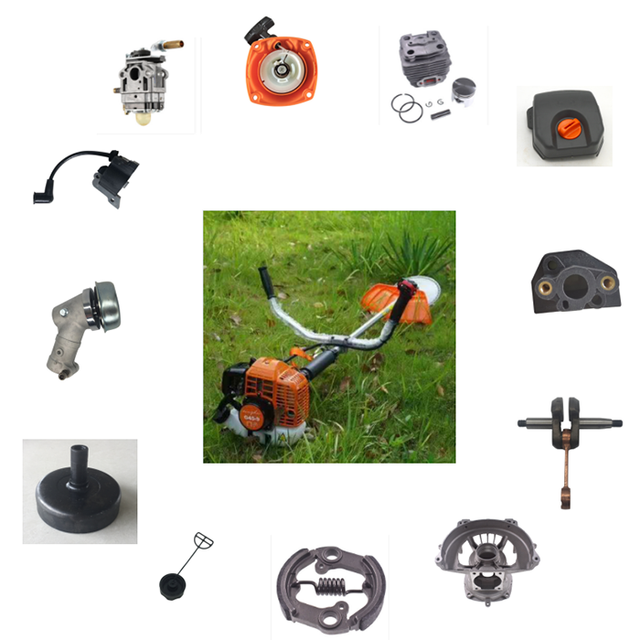 G45 G45L 143 R2 Brush Cutter Spare Parts Trimmer Carb Carburetor Cylinder Starter for HUS143RII Replace