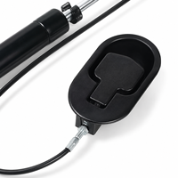Vérin à gaz cylindrique réglable et verrouillable en acier pour mobilier de jardin, chaise, lit d'hôpital, capacité de charge de 25 lb