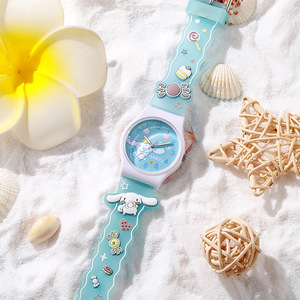 Cartone animato Sanrio orologio al quarzo per bambini 35mm cinturino in Silicone puntatore 16mm all'ingrosso per gli studenti delle scuole elementari transfrontalieri - Product Image 3