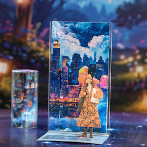 1 rollo anhelo para el día y la noche serie de gran tamaño paisaje tema cinta manual DIY - Product Image 4