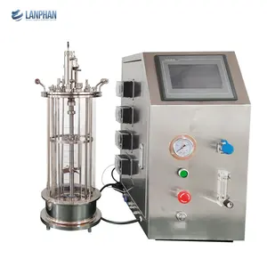 Thép không gỉ kỵ khí bioreactor tảo 1L 2L 3L 5L 10L 15L vi tảo trồng bioreactor