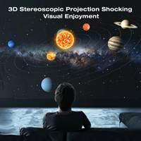 Projecteur LED Holographique 3D Dynamique Lampe Planétarium Étoiles Univers Vidéo 4K HD Lumière Blanche Chaude Veilleuse Ambiance Moderne Connectée pour la Maison