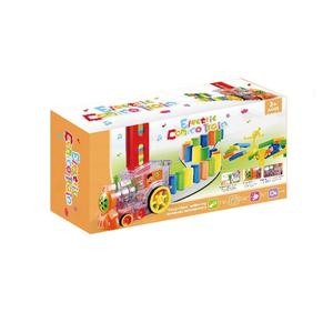 <span class=keywords><strong>Internet</strong></span> Celebrity Intérieur Lumière Électrique Son Automatique Domino Train Toy Set Autres Jouets Éducatifs pour Enfants - Product Image 6