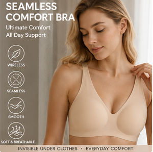 Women's Solid Super Soft Comfortable Bra Smooth Invisible Look Wireless Lightly Lined